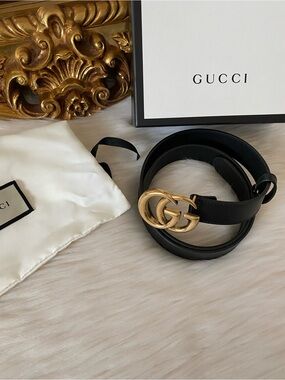 Gucci GG Marmont Leather Belt
